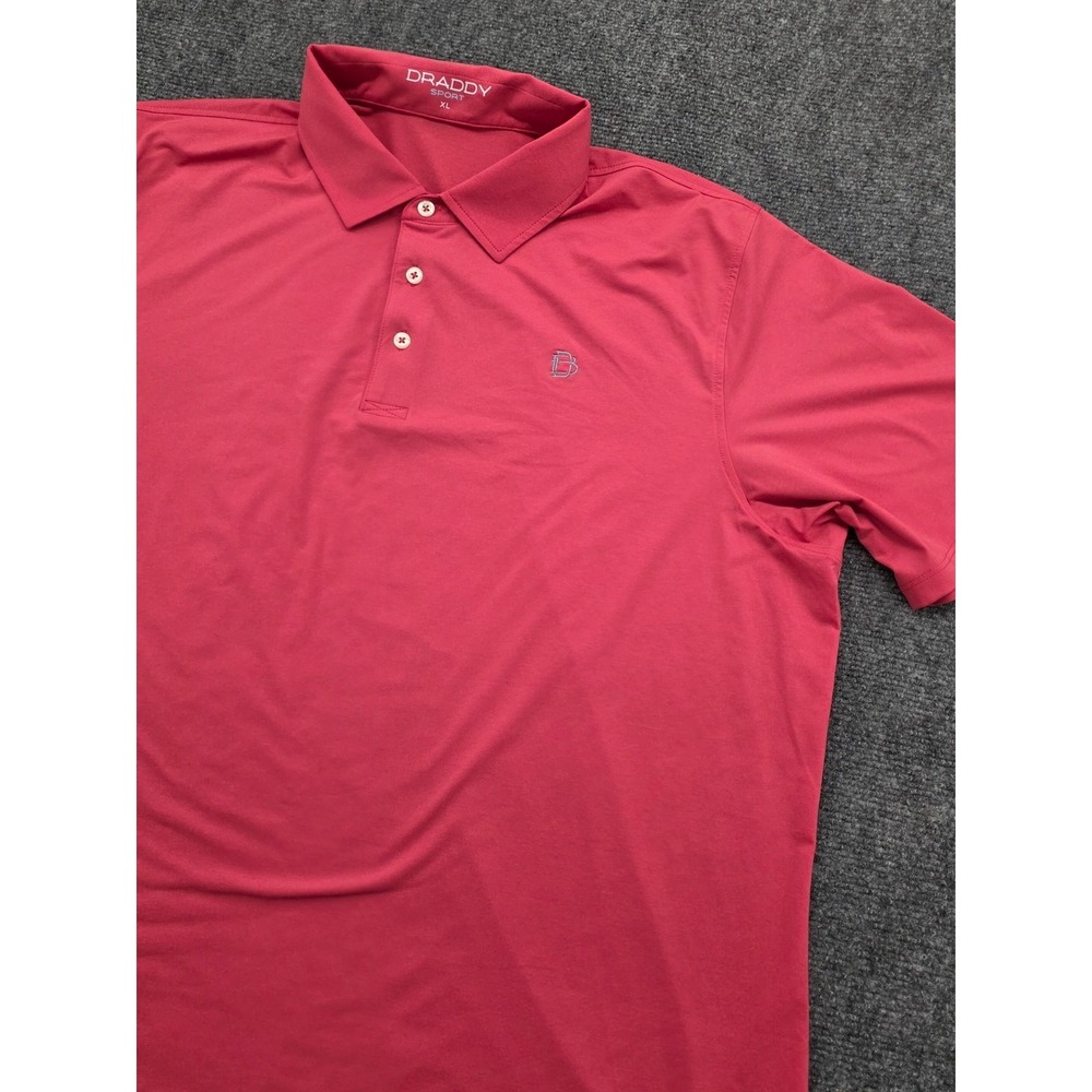 B Draddy Sport Golf‎ Performance Pink Coral Men's Polo Shirt - XL